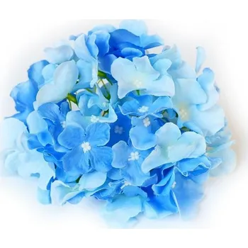 umělá květina Hortenzie květ 17 cm modrá