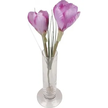 umělá květina Krokusy 33 cm růžové