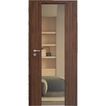 Interiérové dveře SAPELI HARMONIE KOMFORT M40 - DÝHA - OTOČNÉ DVEŘE VČ. ZÁRUBNĚ - ořech americký Průchozí šířka (cm): 90, Průchozí výška (cm): 197, Typ skla: Planibel bronz