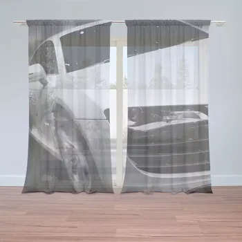 Záclona Záclony Bílý sporťák: 2 ks - 150x250 cm - Sablio