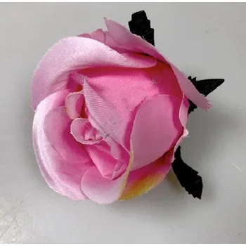 umělá květina Květ růže poupě 8 cm růžová