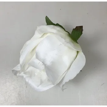 umělá květina Květ růže poupě 8 cm bílé