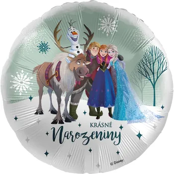 Balónek Premioloon Balonek fóliový Ledové království Krásné narozeniny, 43 cm