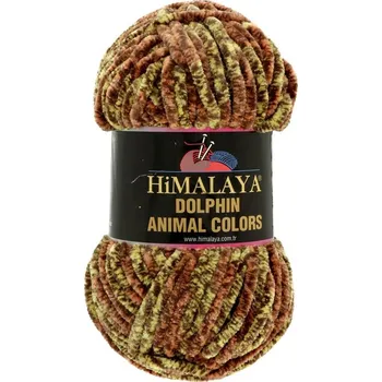 Příze Himalaya Dolphin Animal Colors 83111 žlutá oranžová