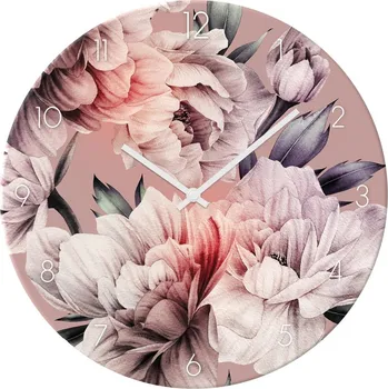 Hodiny Skleněné nástěnné hodiny ø 30 cm - Styler ID_1462916