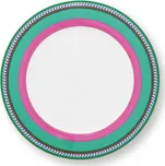 PIP Studio Talíř mělký Chique Stripes růžová-zelená 28cm 51.001.388