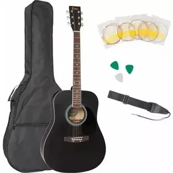 Kytara SX Encore EWP-100Bk Acoustic Guitar Outfit černá
