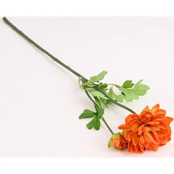 umělá květina Chryzantéma 60 cm oranžová