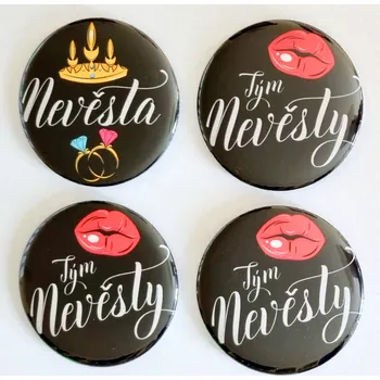 Party dekorace Párty služby Odznaky rozlučka se svobodou černé, 10 ks