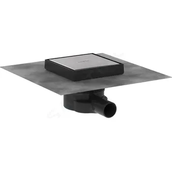 Odvodňovací žlab Hansgrohe 56249800 - Podlahová vpust, 15x15 cm, kartáčovaná nerezová ocel