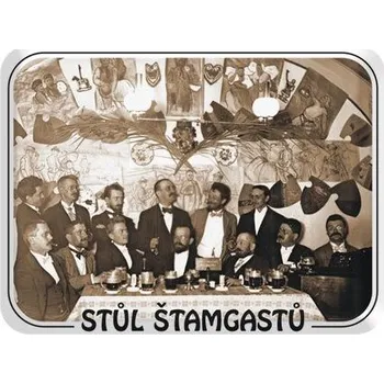 Plechová cedule Plechová pivovarská cedule Stůl Štamgastů 420 x 297 mm