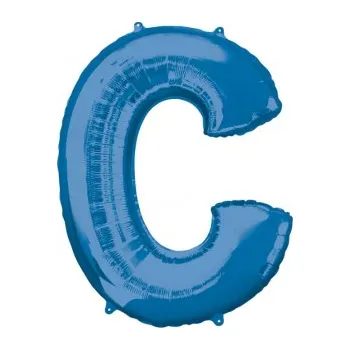 Balónek Amscan / Riethmüller Fóliové písmeno C modré, 83 cm