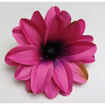 umělá květina Umělý květ jiřiny 11 cm, tmavě růžová