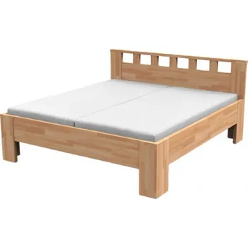 Postel Dřevěná postel Lucia 200x90 Dub