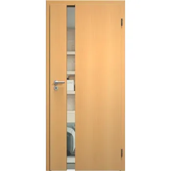 Interiérové dveře SAPELI HARMONIE KOMFORT M83 - DÝHA - OTOČNÉ DVEŘE VČ. ZÁRUBNĚ - buk Průchozí šířka (cm): 90, Průchozí výška (cm): 197, Typ skla: Čiré sklo