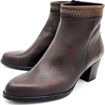 Dámská zimní obuv Dámská kožená obuv D7317 DORKING hnědá Barva: grafite, Velikost: 38