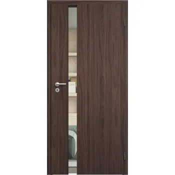 Stavební výplň SAPELI HARMONIE KOMFORT M83 - CPL LAMINÁT - OTOČNÉ DVEŘE VČ. ZÁRUBNĚ - ořech Průchozí šířka (cm): 60, Průchozí výška (cm): 197, Typ skla: Čiré sklo