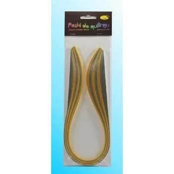 Set školních potřeb Paski do quillingu 10mmx50cm złote 100szt