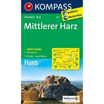 Kompass Karte Mittlerer Harz