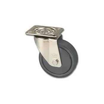 Pojezdové kolečko NQM 080/GR Otočné kolo s šedou polyuretanovou obručí 7240010