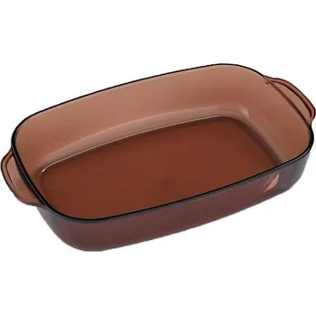 mísa 3,0l hran.AMBER hnědá,var.sklo,zapék. SIMAX