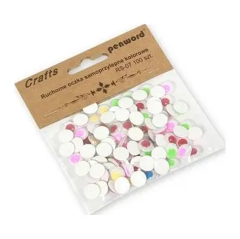 Set školních potřeb Ruchome oczka samoprzylepne kolorowe 10mm 100szt