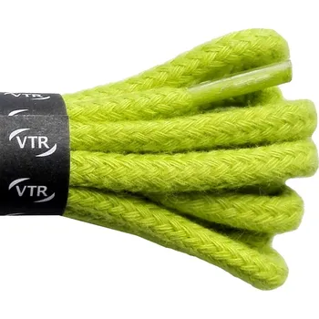 Tkaničky do bot Bavlněné kulaté tkaničky silné pastelové hráškové, délka 100 cm