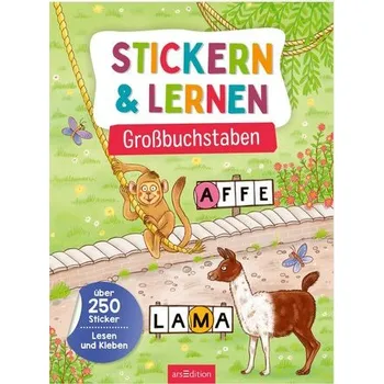 První čtění Stickern & Lernen - Großbuchstaben - Schmiedeskamp, Katja
