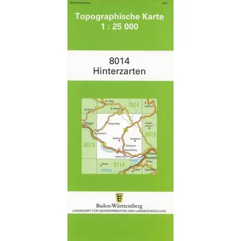 Topographische Karte Baden-Württemberg Hinterzarten