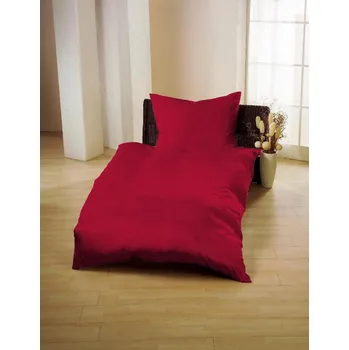 Povlečení Gerald Wittmann Ložní povlečení Meghan 140x200/90x70 cm bordó Vafle 100% Bavlna