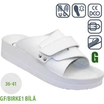 Dámská zdravotní obuv Santé GF/BIRKE1 BÍLÁ Barva: Bílá, Velikost: 36, Stélka: Ortopedická