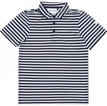 Chlapecké tričko Slazenger Stripe Polo Shirt Junior Navy 9-10 Years