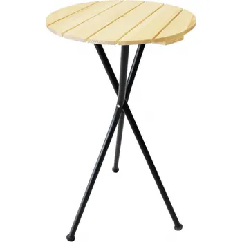 Jídelní stůl VOGA Skládací barový stůl s deskou LONDON / Black - smrkové dřevo 1114 mm