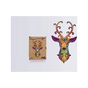 Dřevěná hračka Puzzle drewniane eko 95 Szlachetny jeleń A3