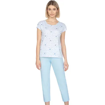 Dámské pyžamo Dámské pyžamo Regina 656 modrá L