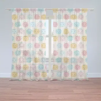 Záclona Záclony Smajlíci: 2 ks - 150x250 cm - Sablio