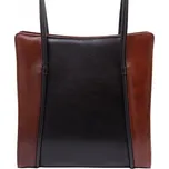 Dámská kožená kabelka 105601.5 hnědo-černá