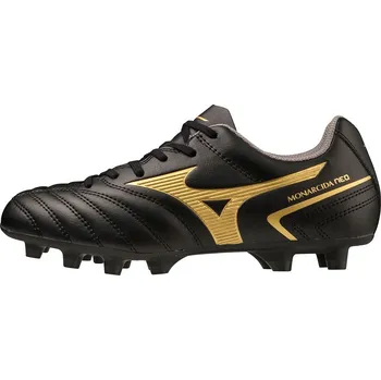 Kopačky Dětská fotbalová obuv Mizuno MonarcidaNeoIISel JR / Black/Gold Velikost: 33.0/1.5