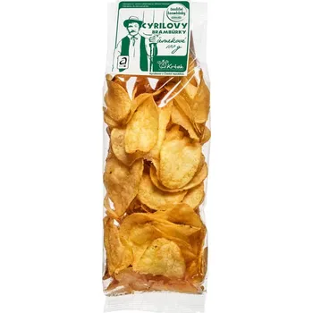 Slaná pochutina Krajči Cyrilovy brambůrky česnekové - 100g