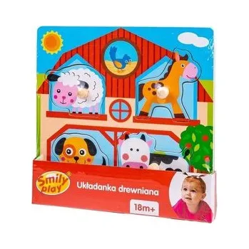 Desková hra Układanka drewniana Farma uchwyty