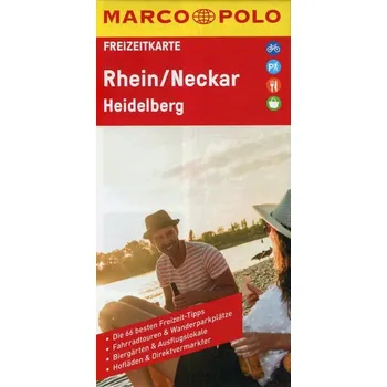 MARCO POLO Freizeitkarte Rhein, Neckar, Heidelberg 1:100 000
