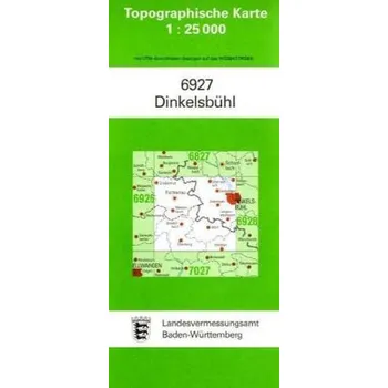 Topographische Karte Baden-Württemberg Dinkelsbühl