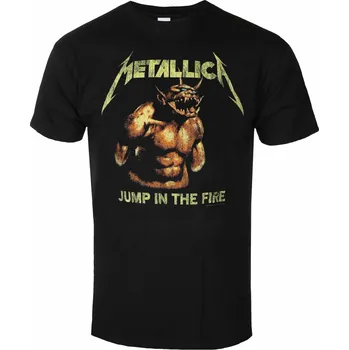 Tričko metal pánské Metallica - Jump In The Fire Vintage - ROCK OFF - METTS62MB PHDMTLTSBJITF - S