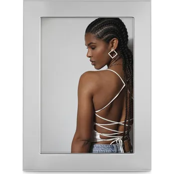 Rám na obraz Hama portrétový rámeček SIENA, 10x15 cm, stříbrná lesklá