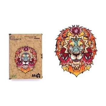 Dřevěná hračka Puzzle drewniane eko 133 Lew afrykański A3