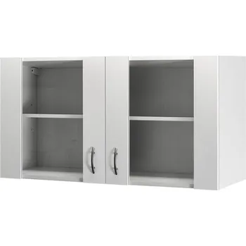 Kuchyňská skříňka Kuchyňská skříňka horní se skleněnými dvířky Flex WellPalmaria/Wito šířka 100 cm bílá