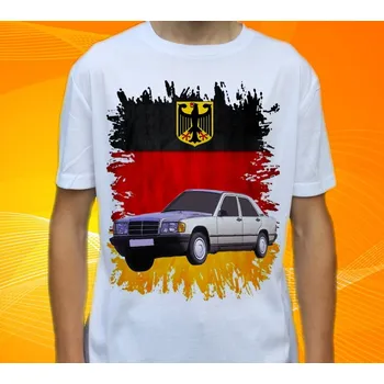 Pánské tričko tričko Mercedes Benz 190 152 (triko s osobním autem)