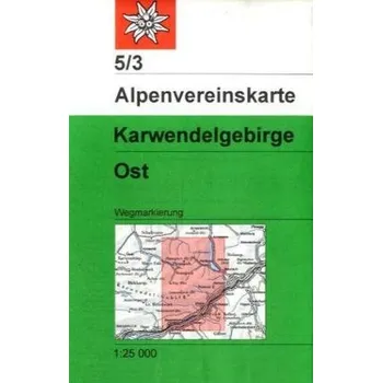 Cestování Alpenvereinskarte Karwendelgebirge Ost