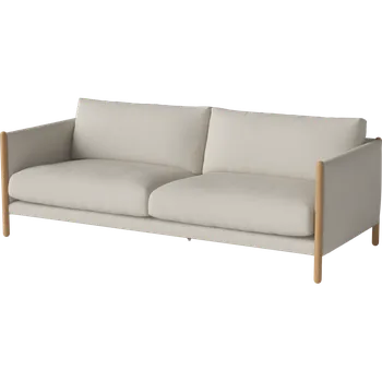 Pohovka Hayden 2,5 sofa, Čalounění Linea green, Povrchy Dub olejovaný