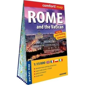 Literární cestopis Comfort! map Rome and the Vatican 1:15 000 - praca zbiorowa